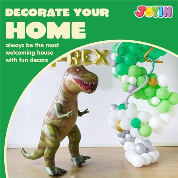 Giant T-Rex Dinosaur Inflatable for Party Decorations, Birthday Party Gift - Picture 5 of 8